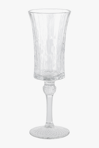 Verres champagne cristal stries style retro multiboissons