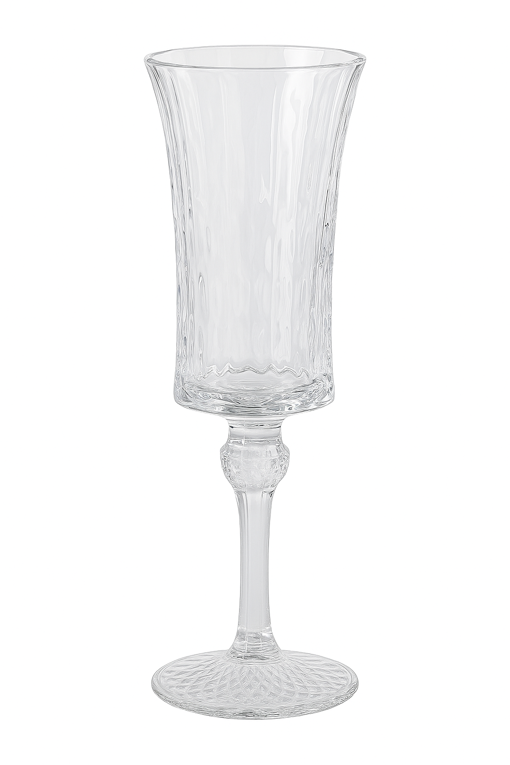 Verres champagne cristal stries style retro multiboissons - vue 2 sur 2
