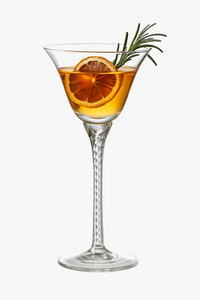 Cocktail, champagne, martini and wine glass with long stem