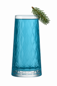 Verres collins en cristal motif strié élégants