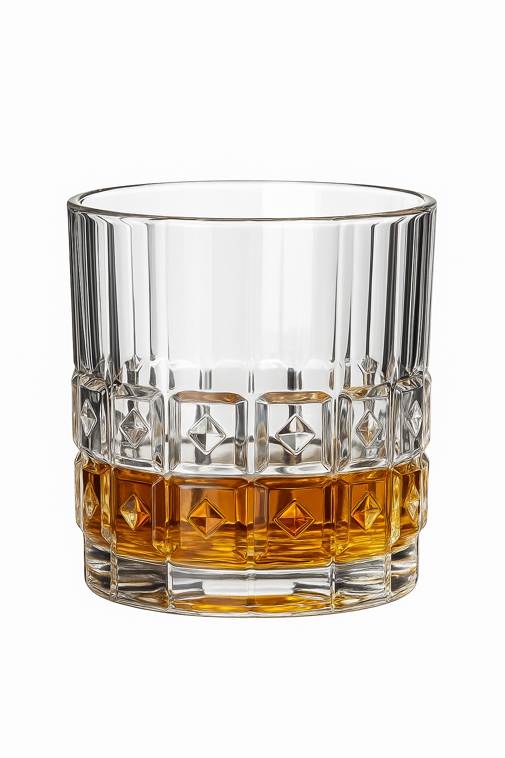 Verres cristal facettés whisky bière vin élégants - vue 2 sur 2