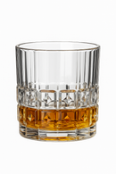 Verres cristal facettés whisky bière vin élégants