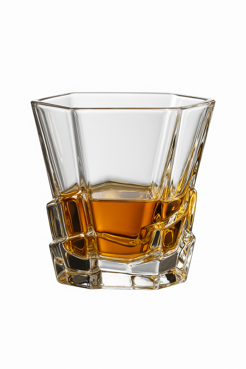 Verres cristal motif taillé whisky vin bière