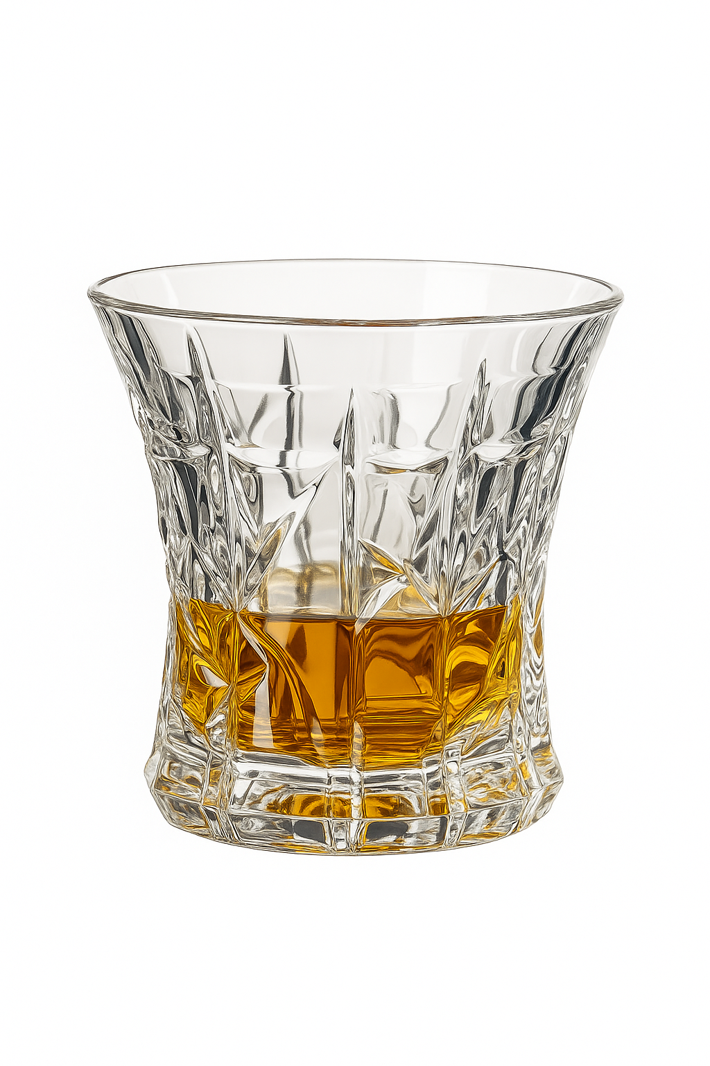 verres cristal relief style vintage bar maison réception - vue 2 sur 2