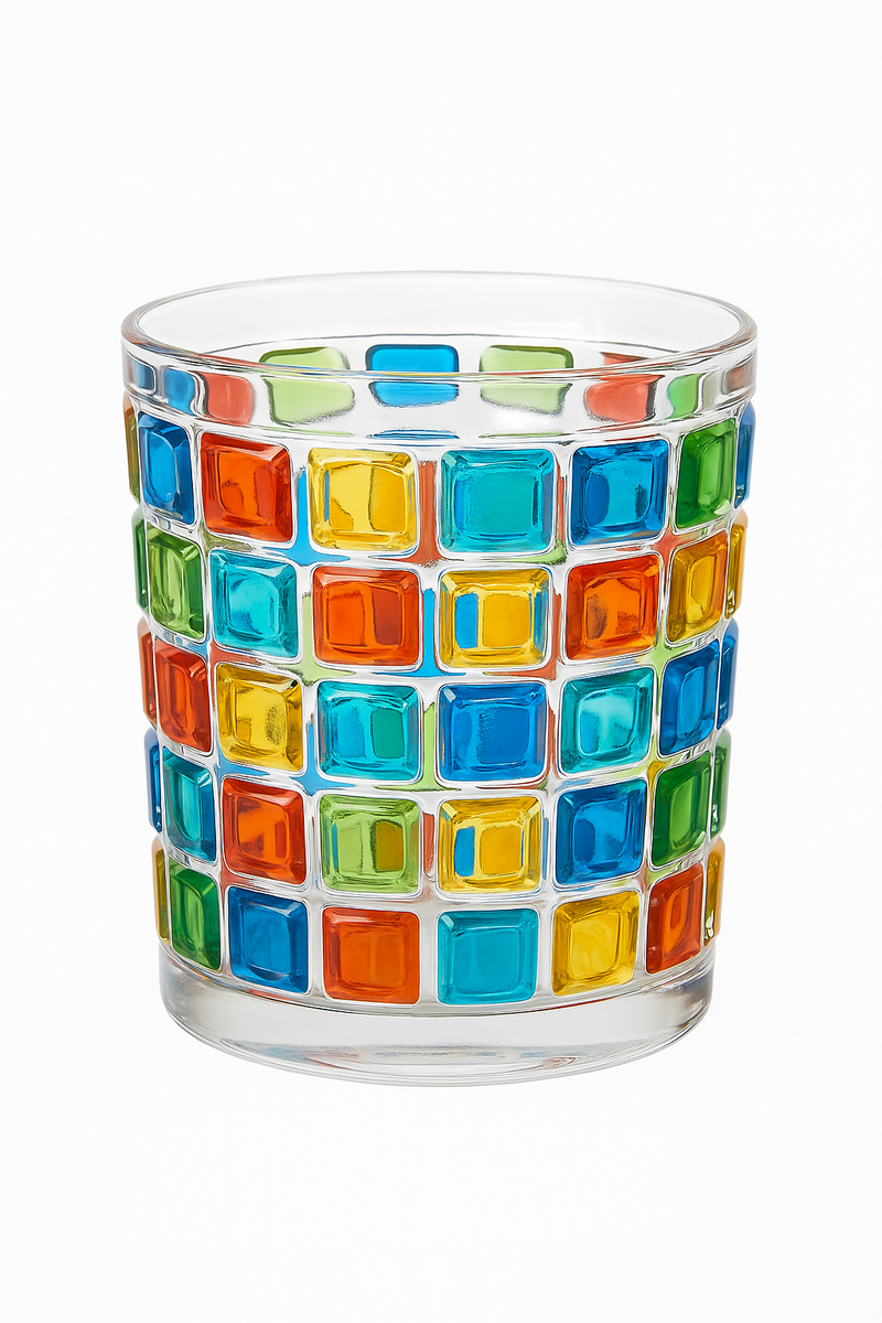 Verres cristal relief style vintage europeen 300 ml