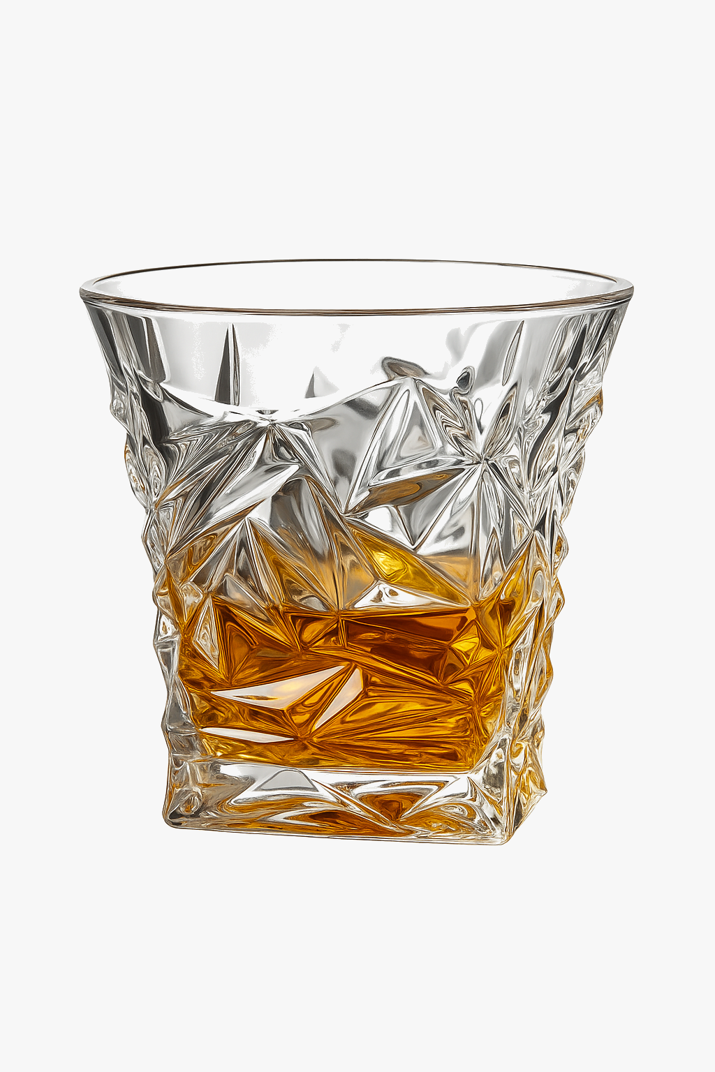 Verres cristal relief whisky vin biere pour table