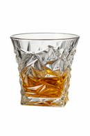 Verres cristal relief whisky vin biere pour table