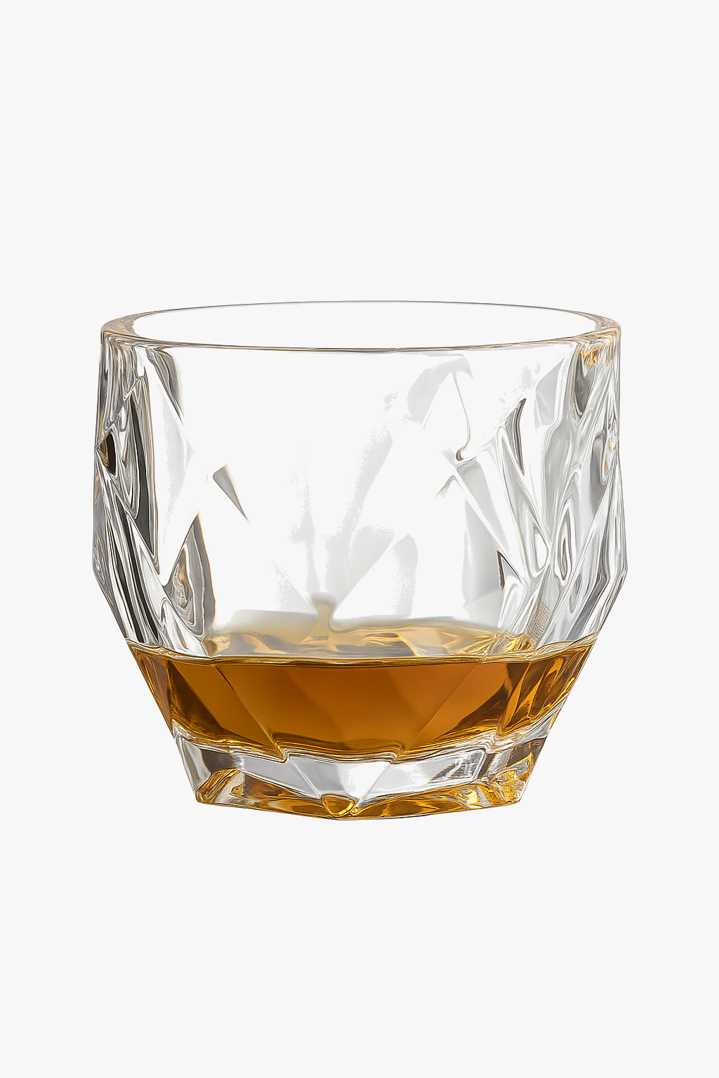 Verres cristal sculpté style vintage pour bar maison