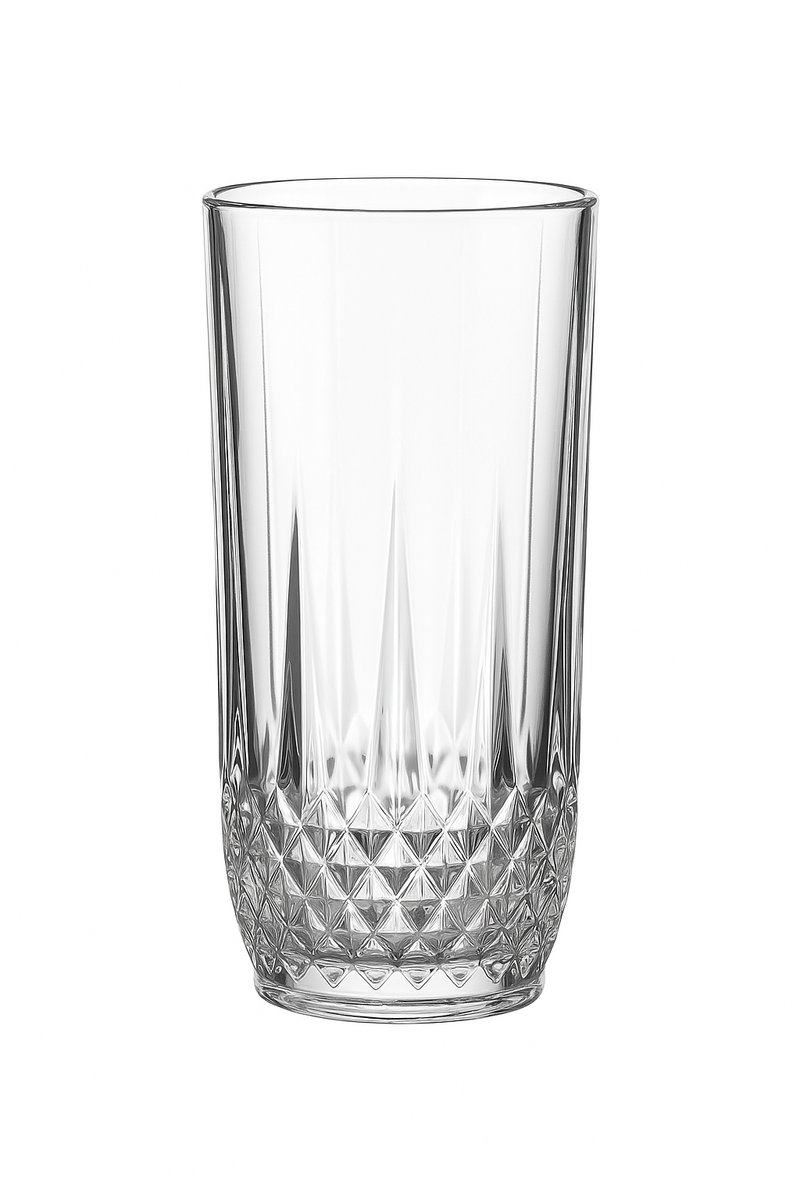 Verres élégants motif diamant pour vin café thé