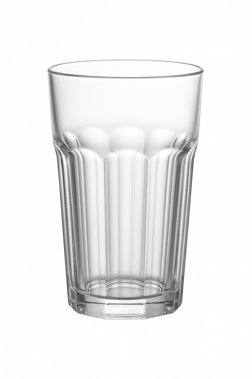 Verres epais style retro stries multi usages maison