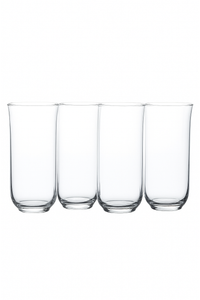 Verres fins style collins cocktail whisky jus eau