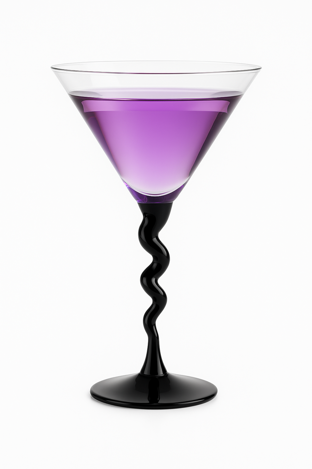 Verres martini incurvés design créatif pour bar maison - vue 2 sur 2