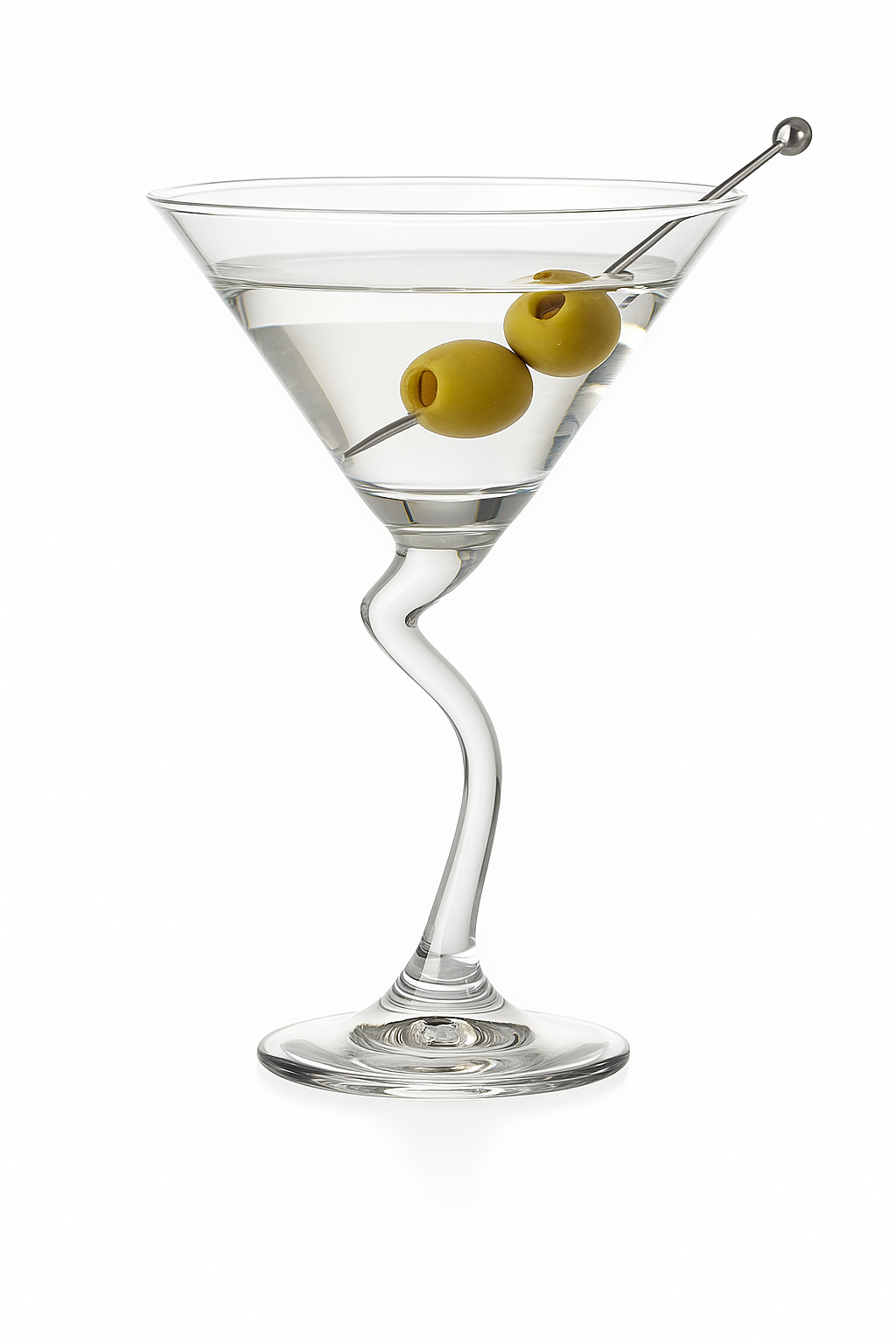 Verres martini incurvés design créatif pour bar maison - vue 2 sur 2