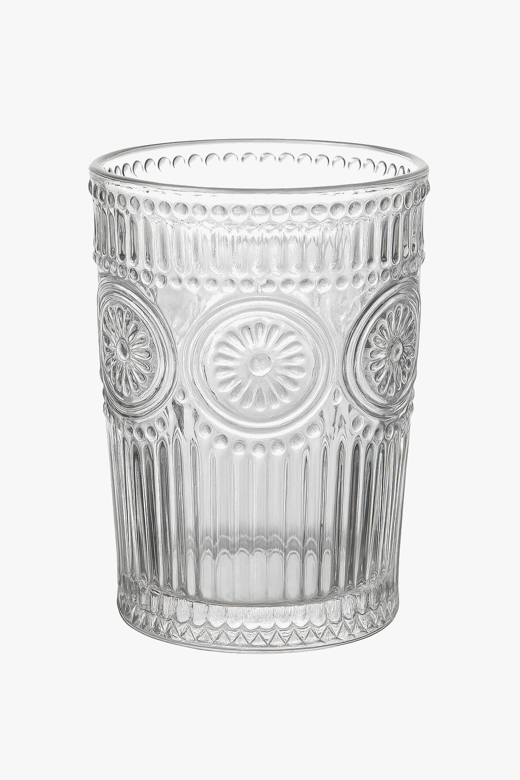 Verres relief tournesol style retro pour boissons froides