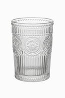 Verres relief tournesol style retro pour boissons froides