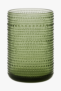 Verres retro relief pied haut cocktail eau vin
