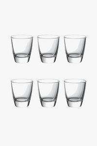 Verres shot vintage fond épais 35ml style gravé