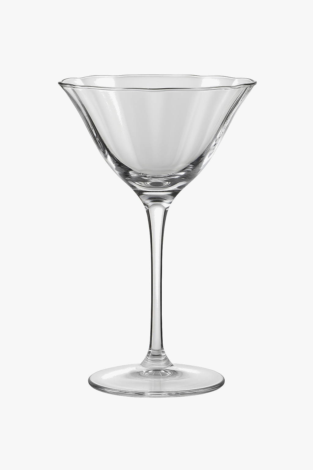 Verres à vin cristal rétro motifs floraux rayures