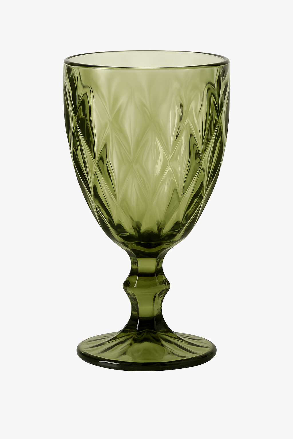 Verres vin cristal sculpté style vintage champagne jus