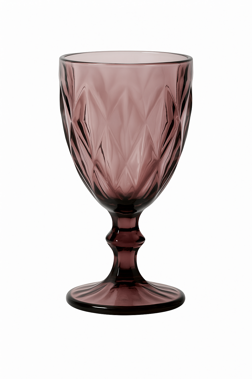 Verres vin cristal sculpté style élégant bar maison - vue 2 sur 2