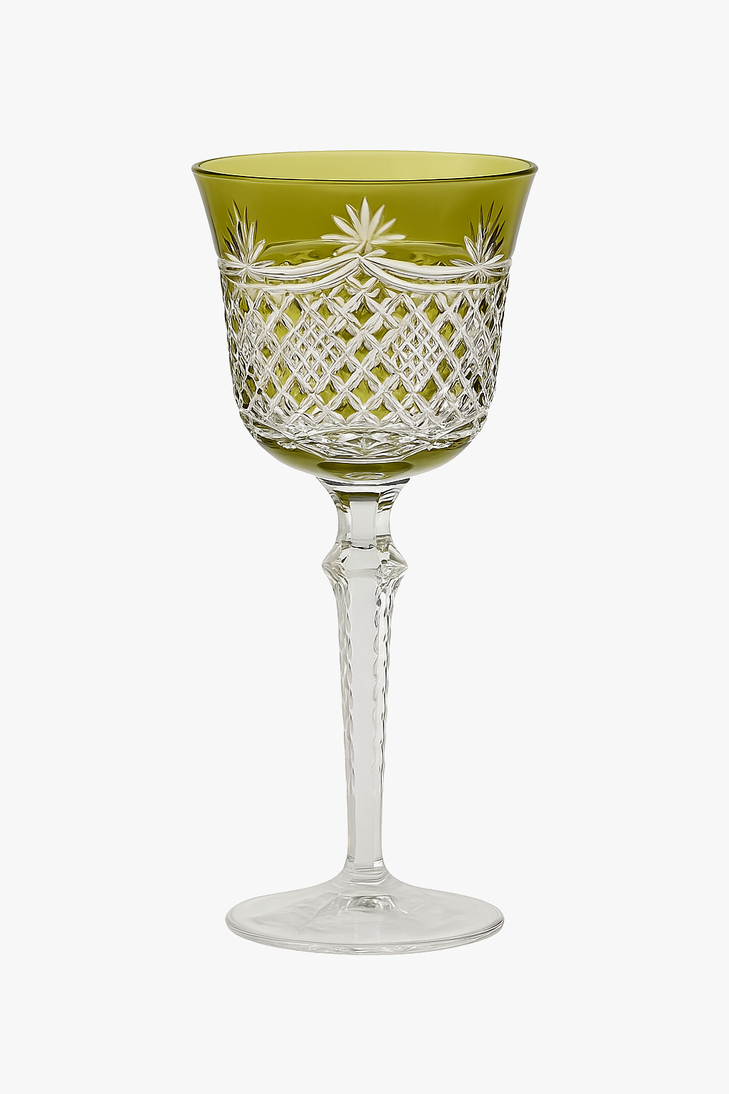 Verres à vin cristal style antique gravure artisanale