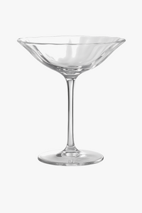 Verres à vin cristal style rétro rayures fleurs