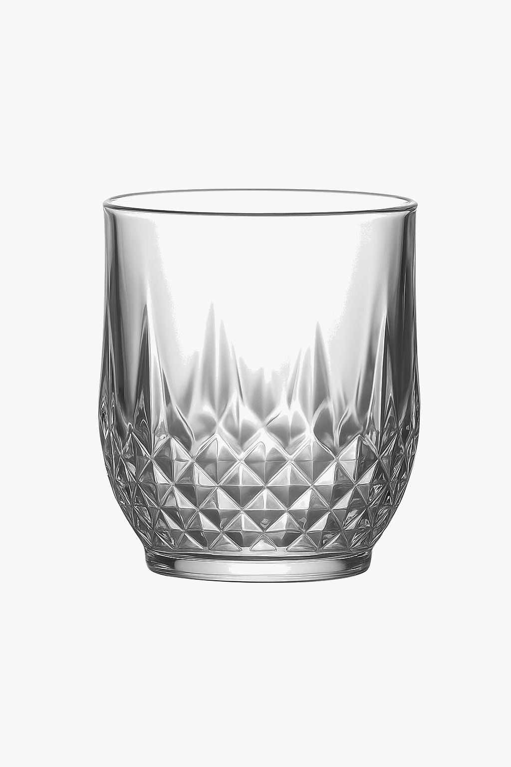 Verres vin motif diamant verrerie elegante cafe the