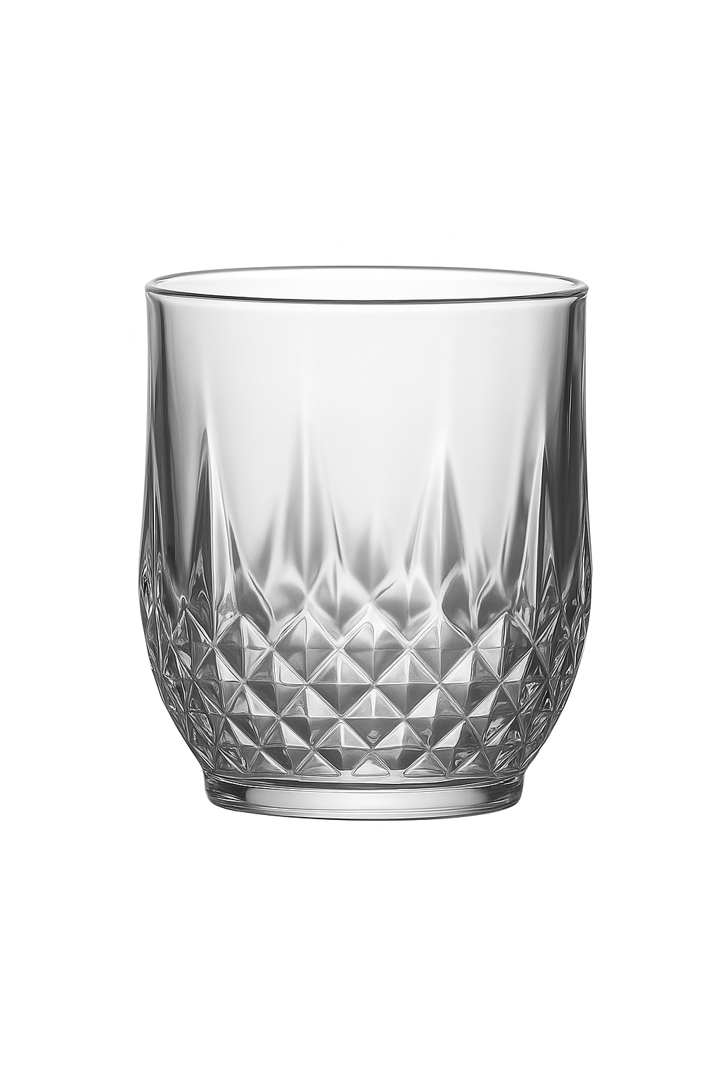 Verres vin motif diamant verrerie elegante cafe the - vue 2 sur 2
