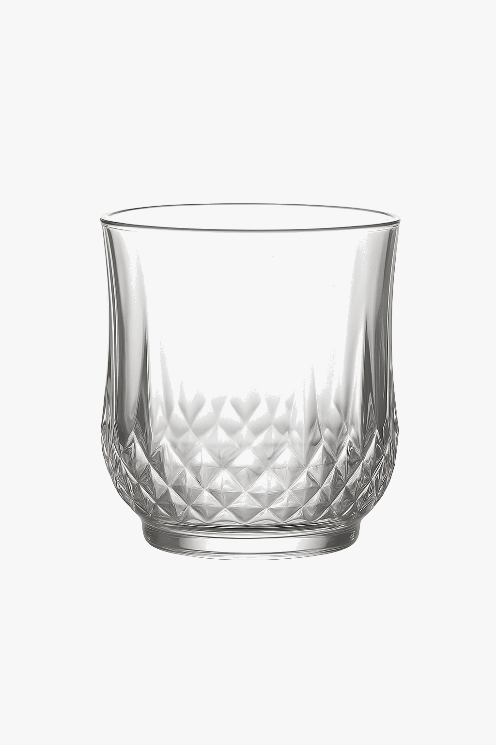 Verres à vin motif diamant verrerie élégante multiusage