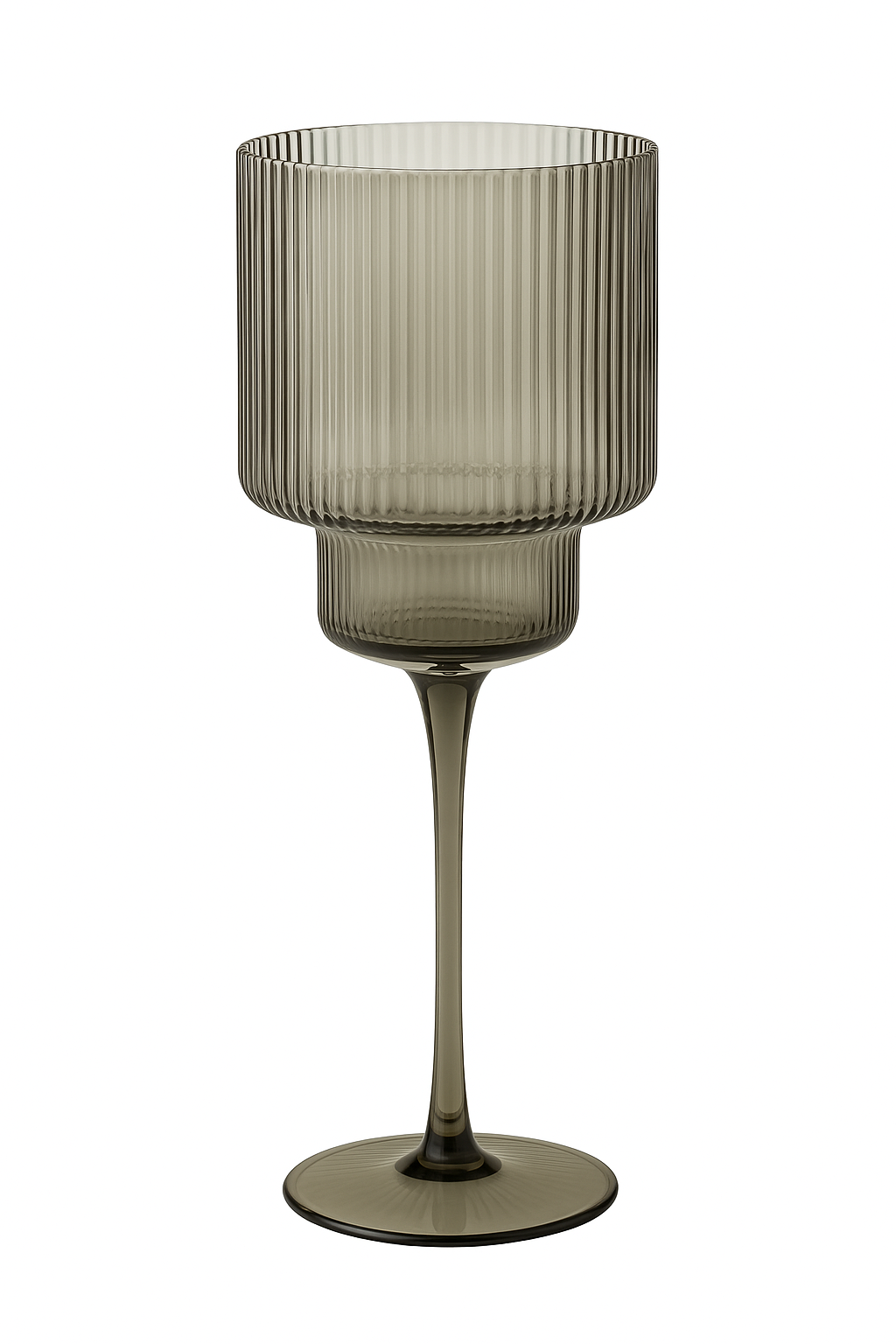 Verres vin rayures style nordique 350 ml - vue 2 sur 2