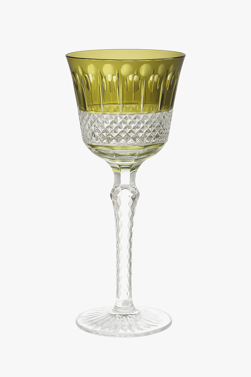 verres à vin style antique gravés pied travaillé
