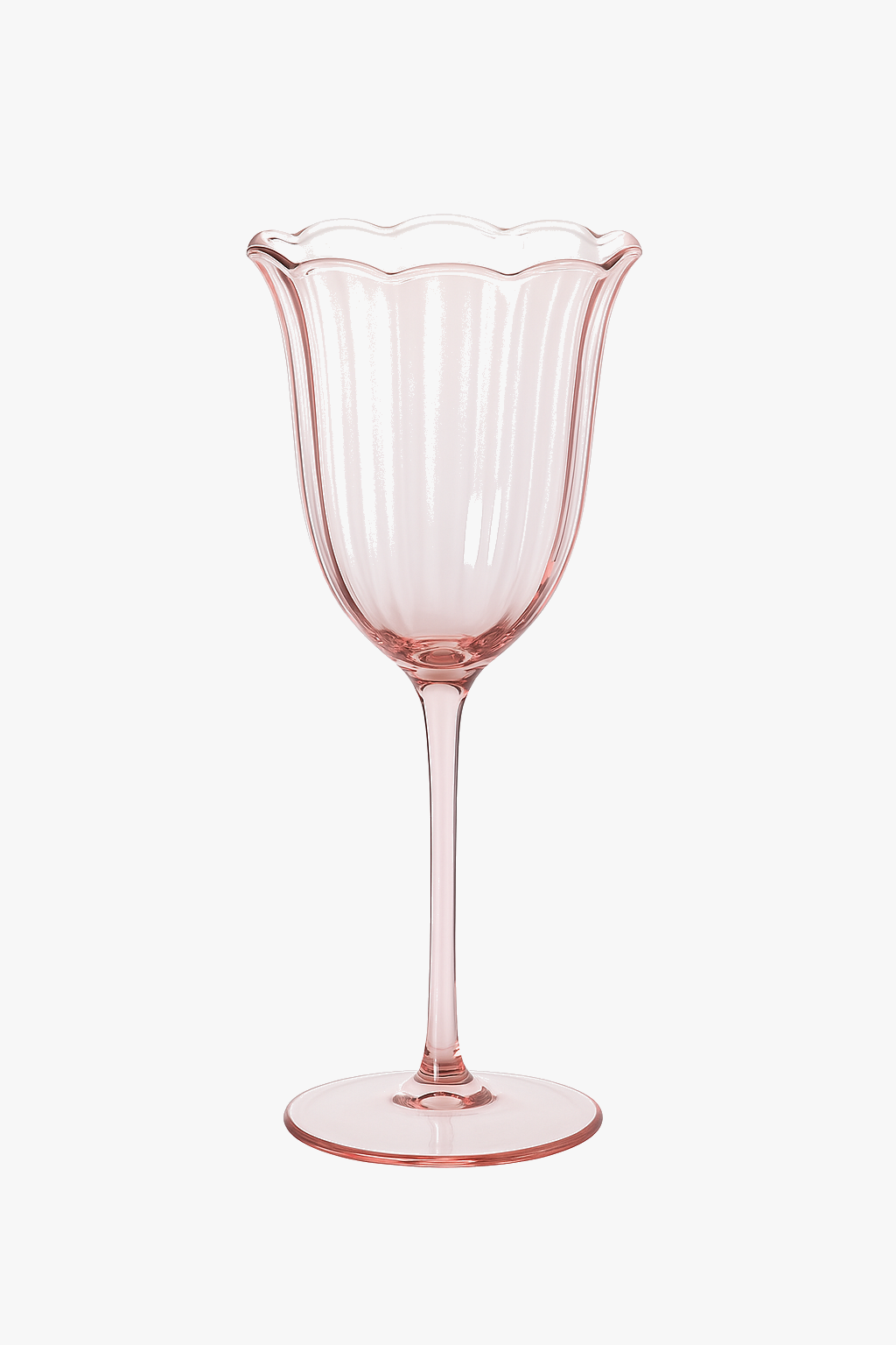 Verres à vin vintage fleurs en cristal rétro