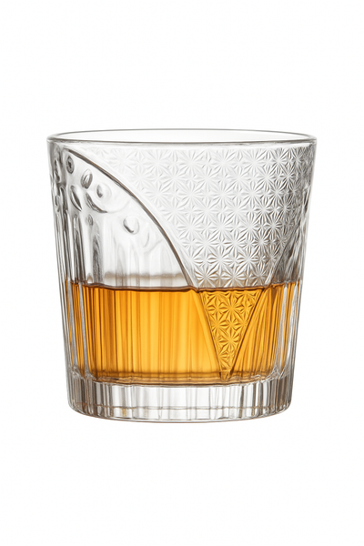 Verres whisky design relief verre resistant cocktails