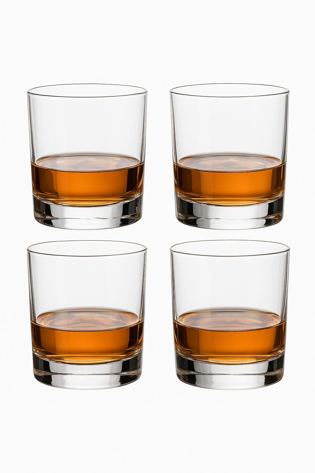 Verres whisky lot 4 style relief resistant - vue 2 sur 2