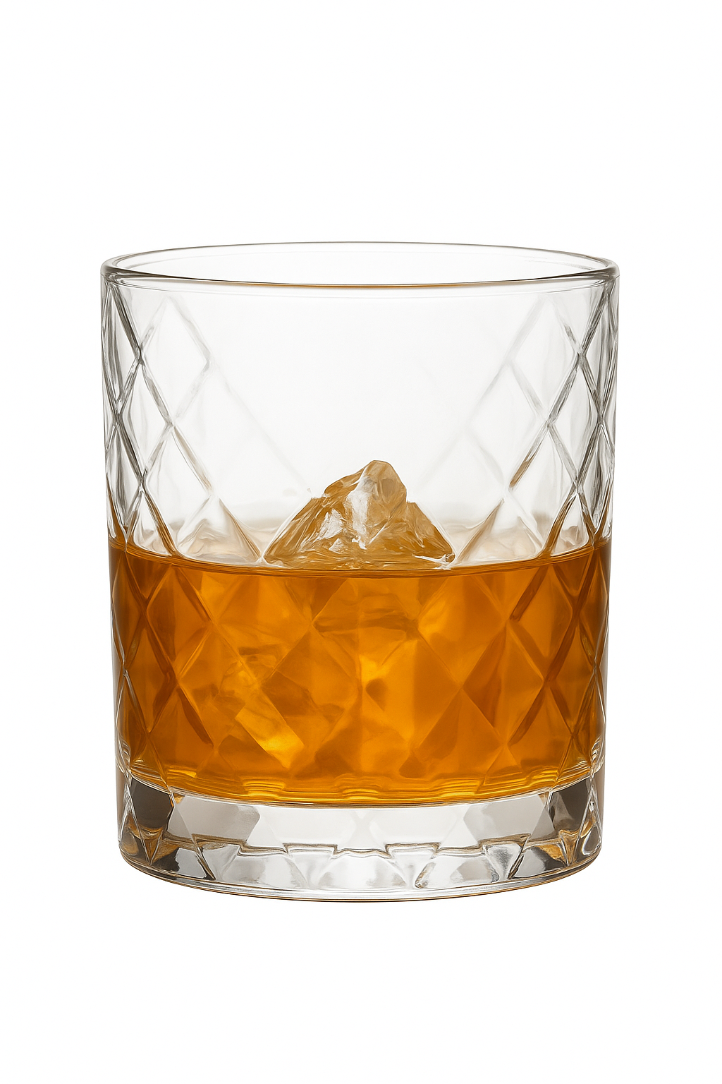 Verres whisky old fashioned design facette elegant - vue 2 sur 2