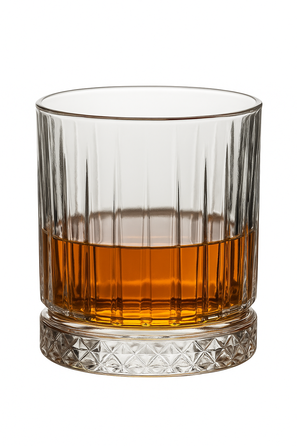 Verres whisky old fashioned design relief élégant bar - vue 2 sur 2