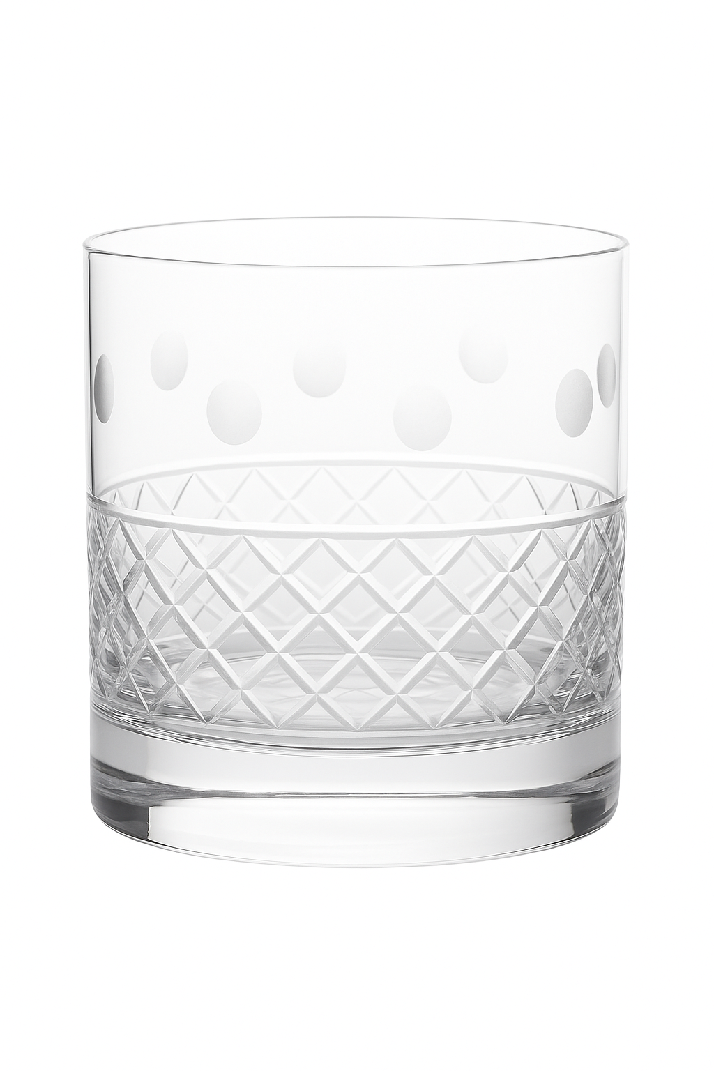 Verres whisky old fashioned facetté 380ml lot 2 - vue 2 sur 2
