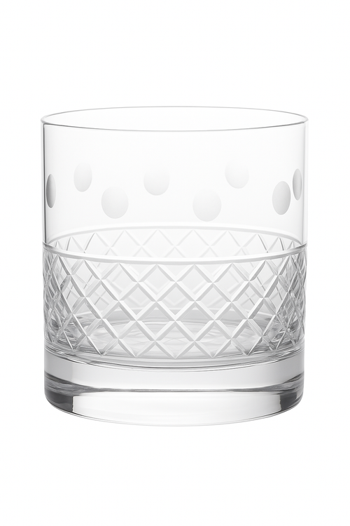 Verres whisky old fashioned facetté 380ml lot 2
