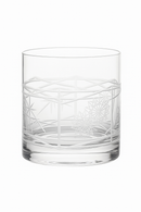 Verres whisky old fashioned motif cristal lot deux