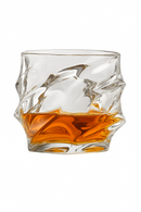 Verres whisky old fashioned motif relief design moderne