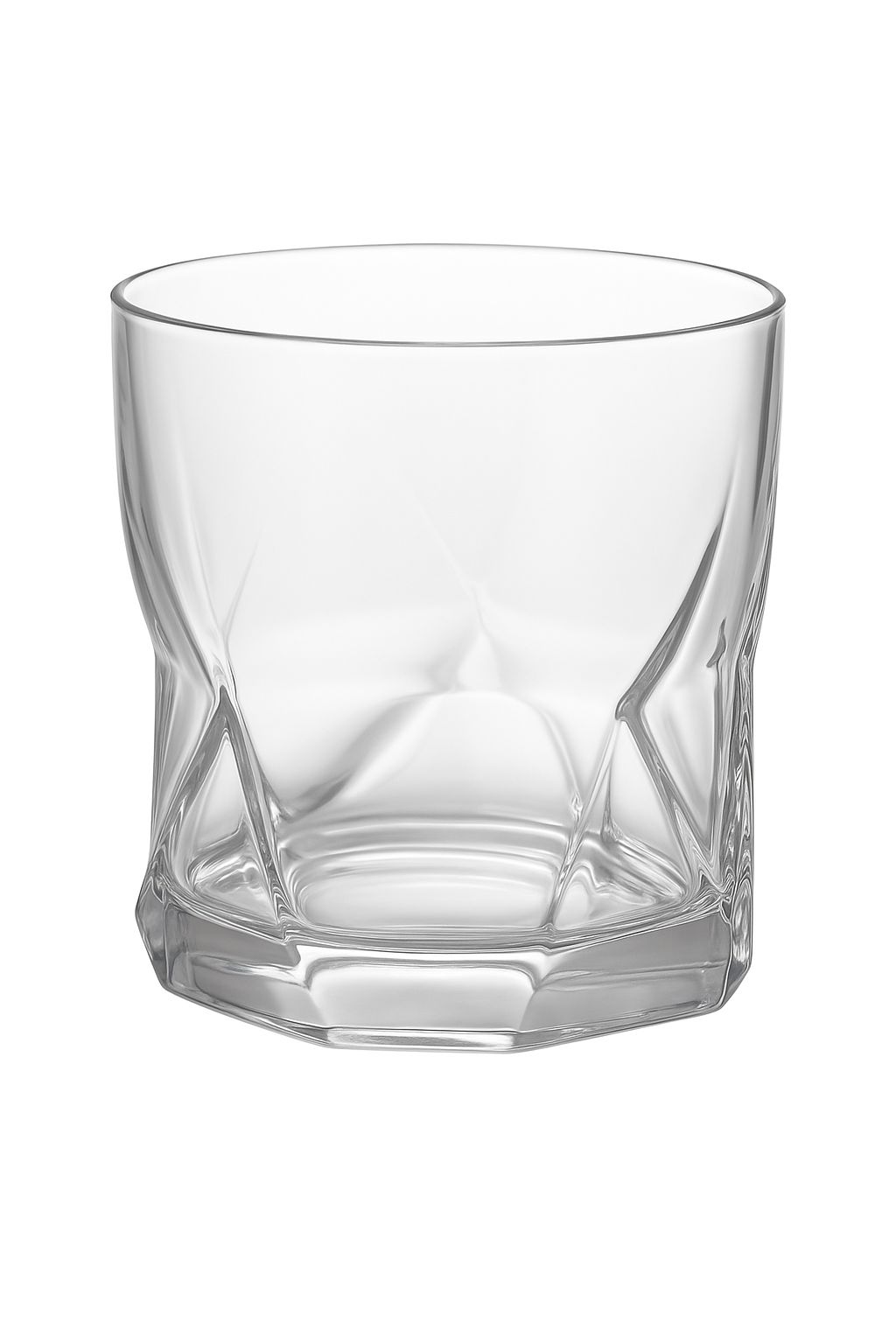Verres whisky old fashioned motif relief élégant - vue 2 sur 2