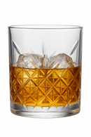 Verres whisky old fashioned relief élégant bourbon rhum
