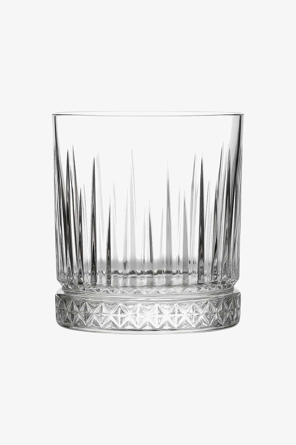 Verres à whisky old fashioned relief vintage