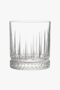 Verres whisky old fashioned style cristal motifs relief
