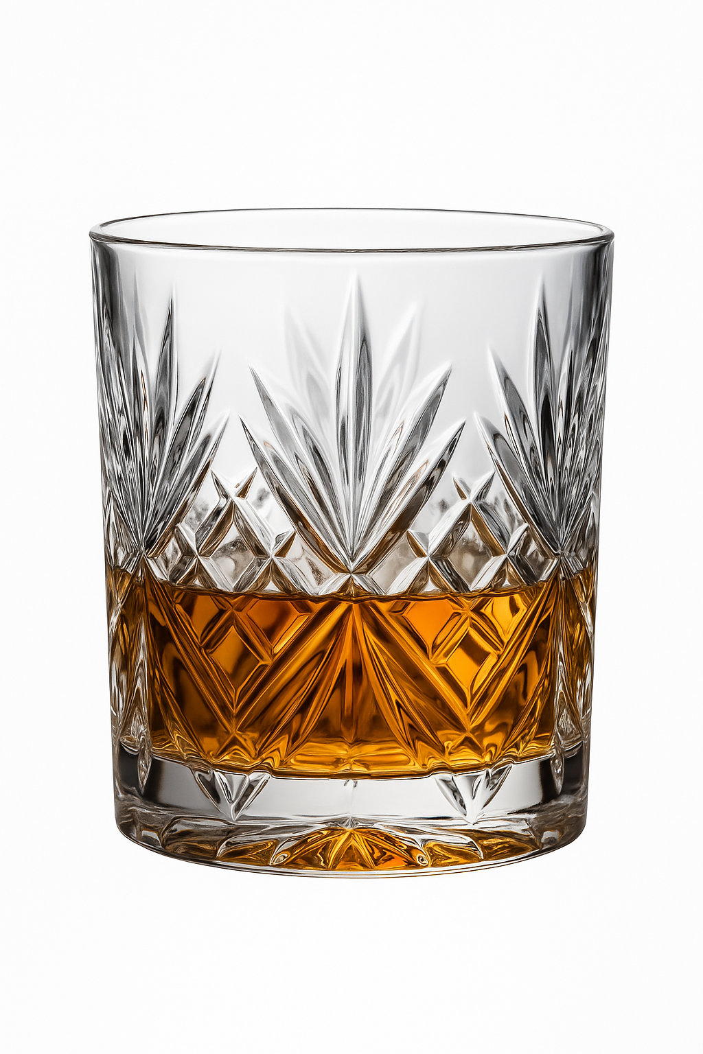 Verres whisky old fashioned style cristal relief élégant - vue 2 sur 2