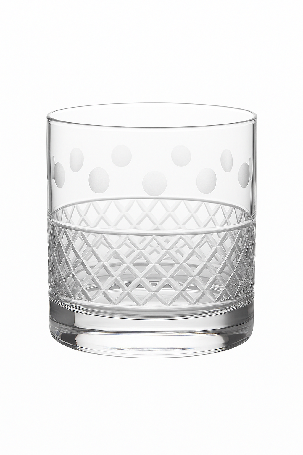 Verres whisky old fashioned style cristal relief élégants