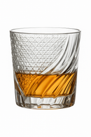 Verres whisky relief épais style cristal résistants élégants