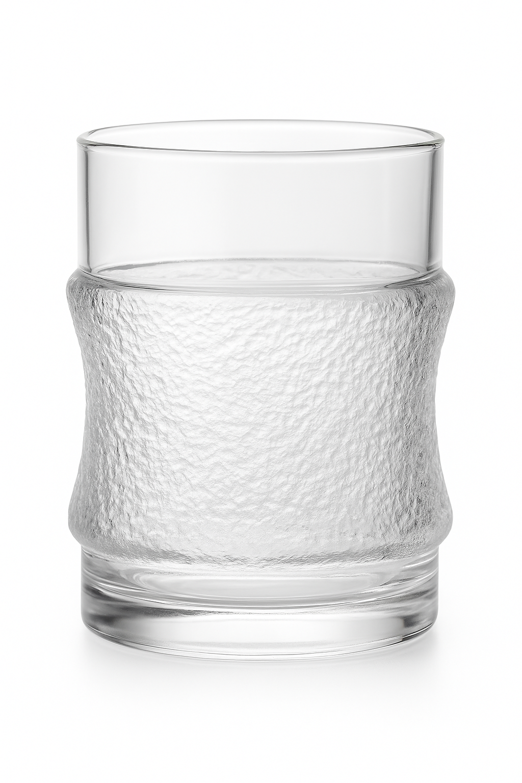 Verres whisky relief fond épais style élégant bar