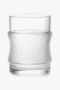 Verres whisky relief fond épais style élégant bar