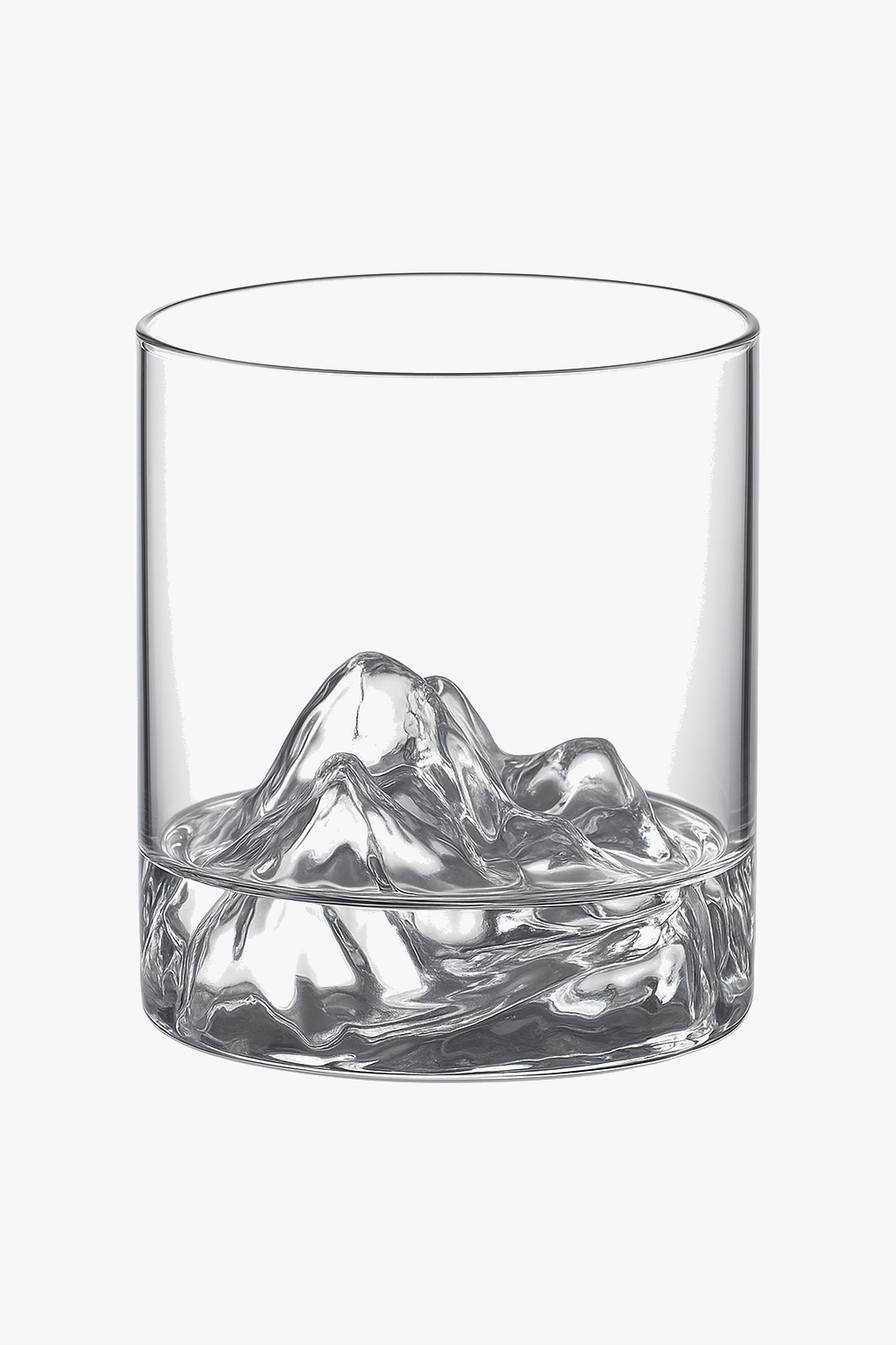 Verres whisky relief montagne style japonais design